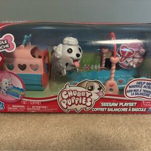 Chubby Puppies Poodle Seesaw Set New!